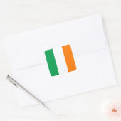 Vlag van Ireland Square Sticker (Envelop)