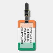 Vlag van Irish Easy ID Personal Bagagelabel (Voorkant verticaal)