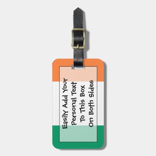 Vlag van Irish Easy ID Personal Bagagelabel (Voorkant verticaal)