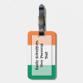 Vlag van Irish Easy ID Personal Bagagelabel (Achterkant verticaal)