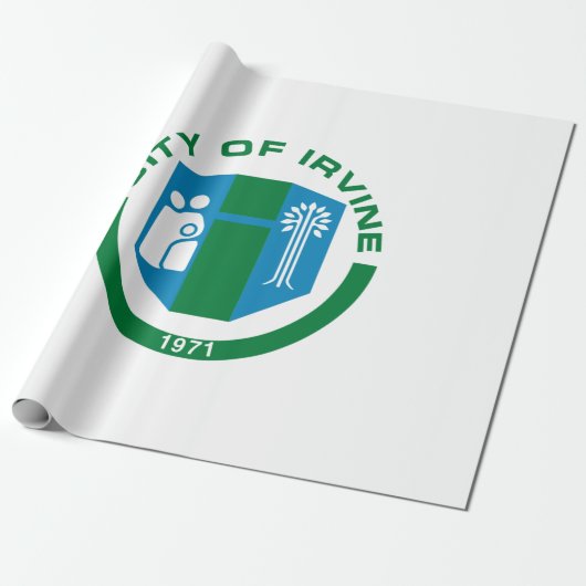 Vlag van Irvine (Californië) Cadeaupapier (Uitgerold)