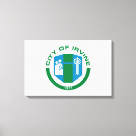 Vlag van Irvine (Californië) Canvas Afdruk
