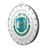 Vlag van Irvine (Californië) Dartbord (Voorkant Rechts)