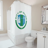 Vlag van Irvine (Californië) Douchegordijn (In situ)