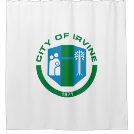 Vlag van Irvine (Californië) Douchegordijn