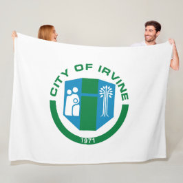 Vlag van Irvine (Californië) Fleece Deken