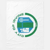 Vlag van Irvine (Californië) Fleece Deken (Voorkant)