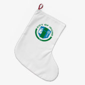 Vlag van Irvine (Californië) Grote Kerstsok (Voorkant (Hangend))