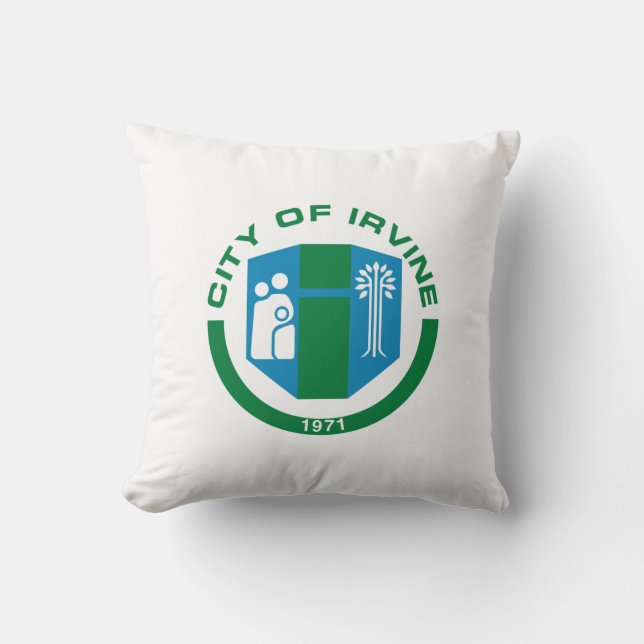Vlag van Irvine (Californië) Kussen (Voorkant)