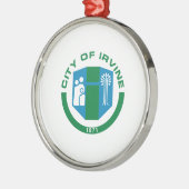 Vlag van Irvine (Californië) Metalen Ornament (Links)