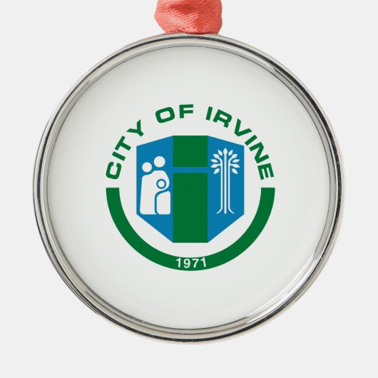 Vlag van Irvine (Californië) Metalen Ornament (Voorkant)