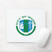 Vlag van Irvine (Californië) Muismat (Met muis)