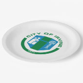 Vlag van Irvine (Californië) Papieren Bordje (Gekanteld)