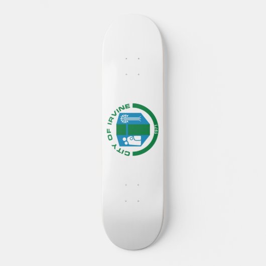 Vlag van Irvine (Californië) Persoonlijk Skateboard (Voorkant)