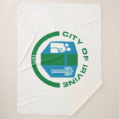 Vlag van Irvine (Californië) Sherpa Deken (Voorkant)
