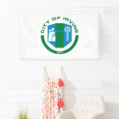 Vlag van Irvine (Californië) Spandoek (Insitu)