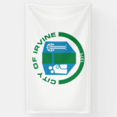 Vlag van Irvine (Californië) Spandoek (Verticaal)