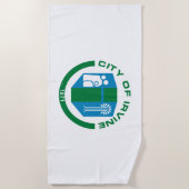 Vlag van Irvine (Californië) Strandlaken (Voorkant)