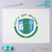 Vlag van Irvine (Californië) Tissuepapier (Craft)