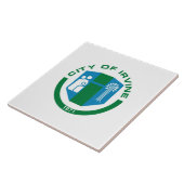 vlag van Irvine Tegeltje (Zijkant)