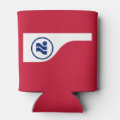 Vlag van Irving, Texas Blikjeskoeler (Achterkant)