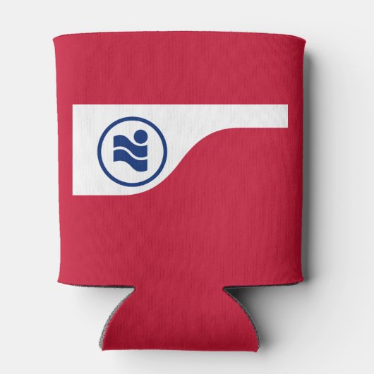 Vlag van Irving, Texas Blikjeskoeler (Achterkant)