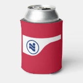 Vlag van Irving, Texas Blikjeskoeler (Blikje Achterkant)