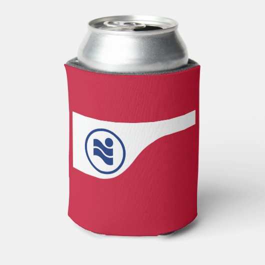 Vlag van Irving, Texas Blikjeskoeler (Blikje Achterkant)