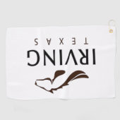 vlag van Irving (Texas) Golfhanddoek (Horizontaal)