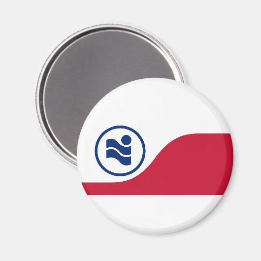 Vlag van Irving, Texas Magneet (Voorkant / Achterkant)