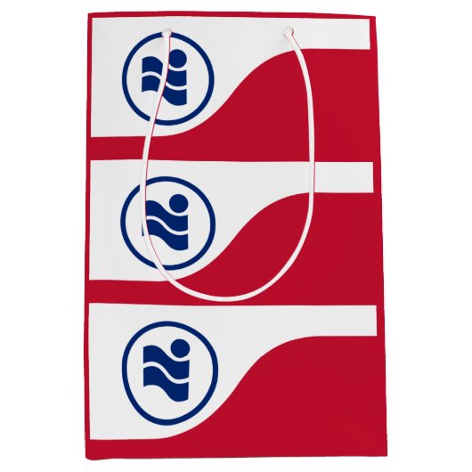 Vlag van Irving, Texas Medium Cadeauzakje (Voorkant)