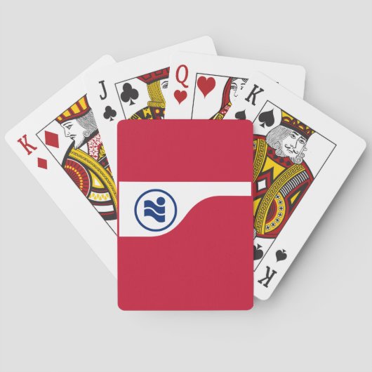 Vlag van Irving, Texas Pokerkaarten (Achterkant)