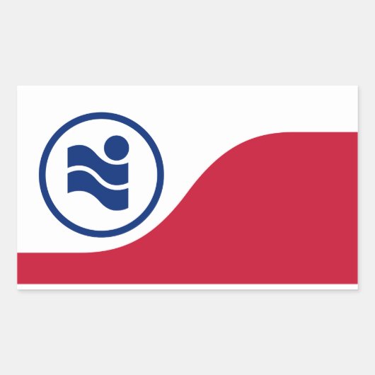 Vlag van Irving, Texas Rechthoekige Sticker (Voorkant)