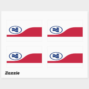 Vlag van Irving, Texas Rechthoekige Sticker