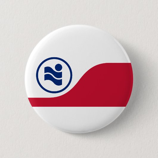 Vlag van Irving, Texas Ronde Button 5,7 Cm (Voorkant)