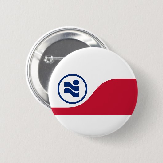 Vlag van Irving, Texas Ronde Button 5,7 Cm (Voorkant /achterkant)