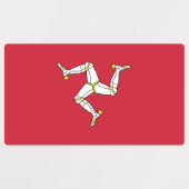 Vlag van Isle of Man Labels (Design 1)