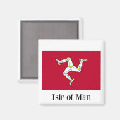 Vlag van Isle of Man Magneet (Voorkant / Achterkant)