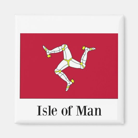 Vlag van Isle of Man Magneet (Voorkant)
