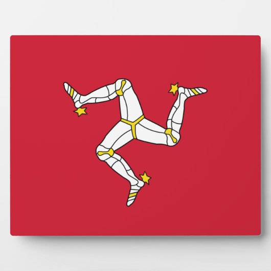 Vlag van Isle of Man Plaque Fotoplaat (Voorkant)