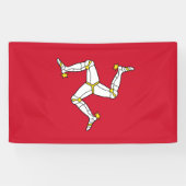 Vlag van Isle of Man Spandoek (Horizontaal)
