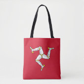 Vlag van Isle of Man Tote Bag (Voorkant)