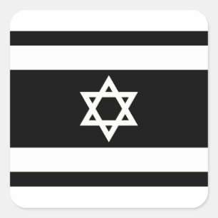 Vlag van Israël - דגלישראל - ישראלדיקעפאן Vierkante Sticker