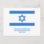 vlag van Israël, Briefkaart (Voorkant)