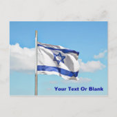 vlag van Israël Briefkaart (Voorkant)