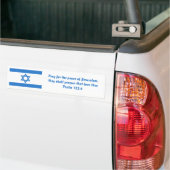 vlag van Israël, Bumpersticker (Op Truck)