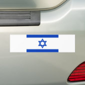 Vlag van Israël Bumpersticker (Op auto)