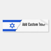 Vlag van Israël Bumpersticker (Voorkant)