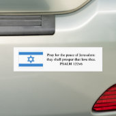 Vlag van Israël Bumpersticker (Op auto)