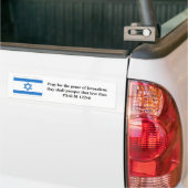 Vlag van Israël Bumpersticker (Op Truck)